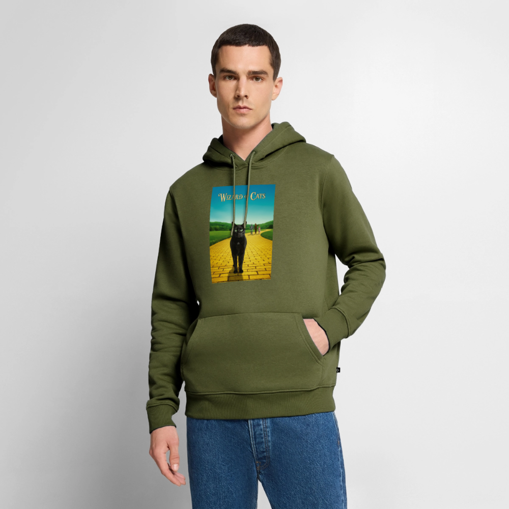 Wizard of Cats – Der gelbe Weg gehört Krümel | Männer Premium Hoodie - Khaki