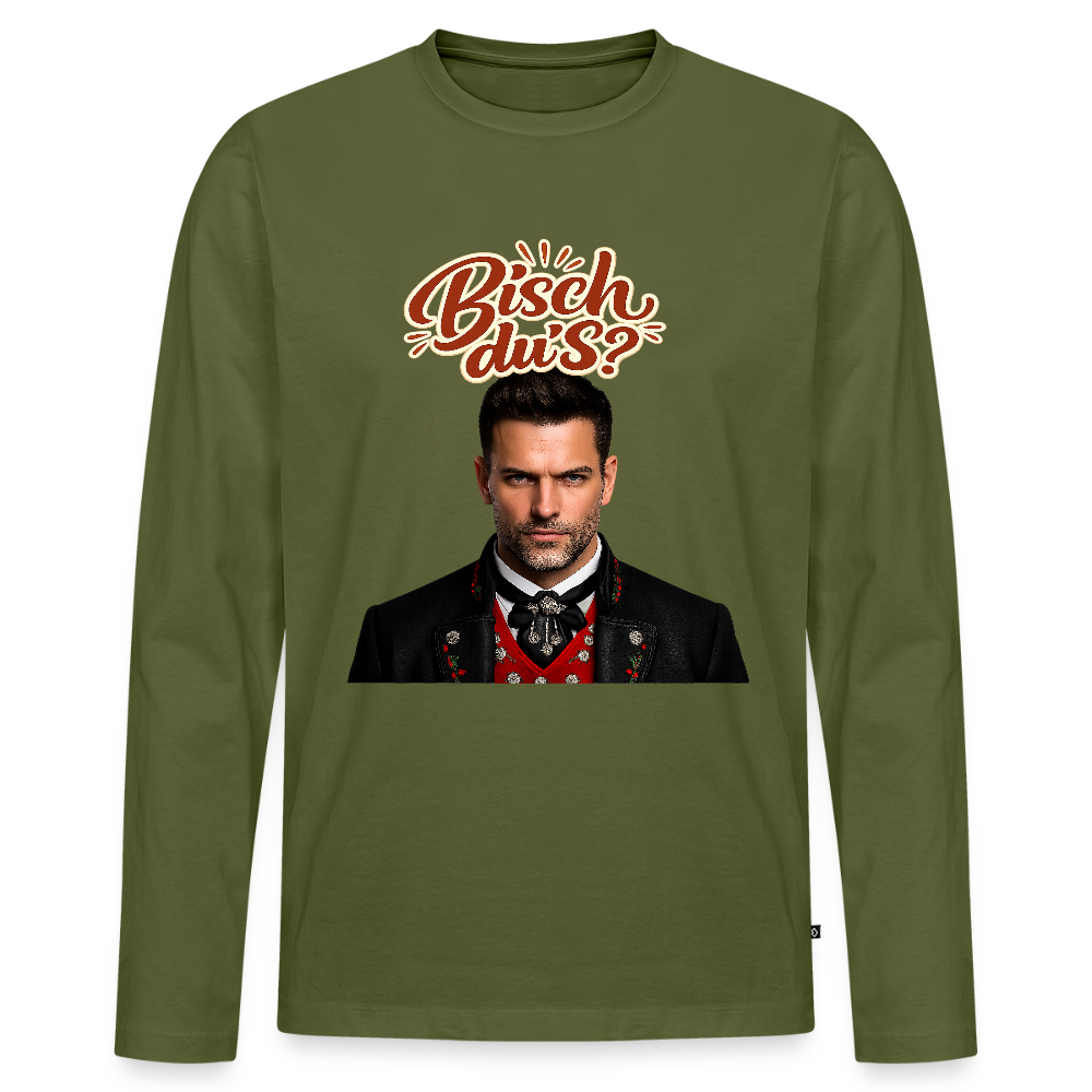 Bisch du’s? – Schwarzwaldkerl | Männer Premium Bio Langarmshirt - Khaki