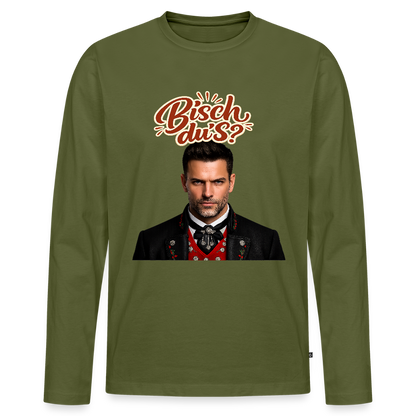 Bisch du’s? – Schwarzwaldkerl | Männer Premium Bio Langarmshirt - Khaki