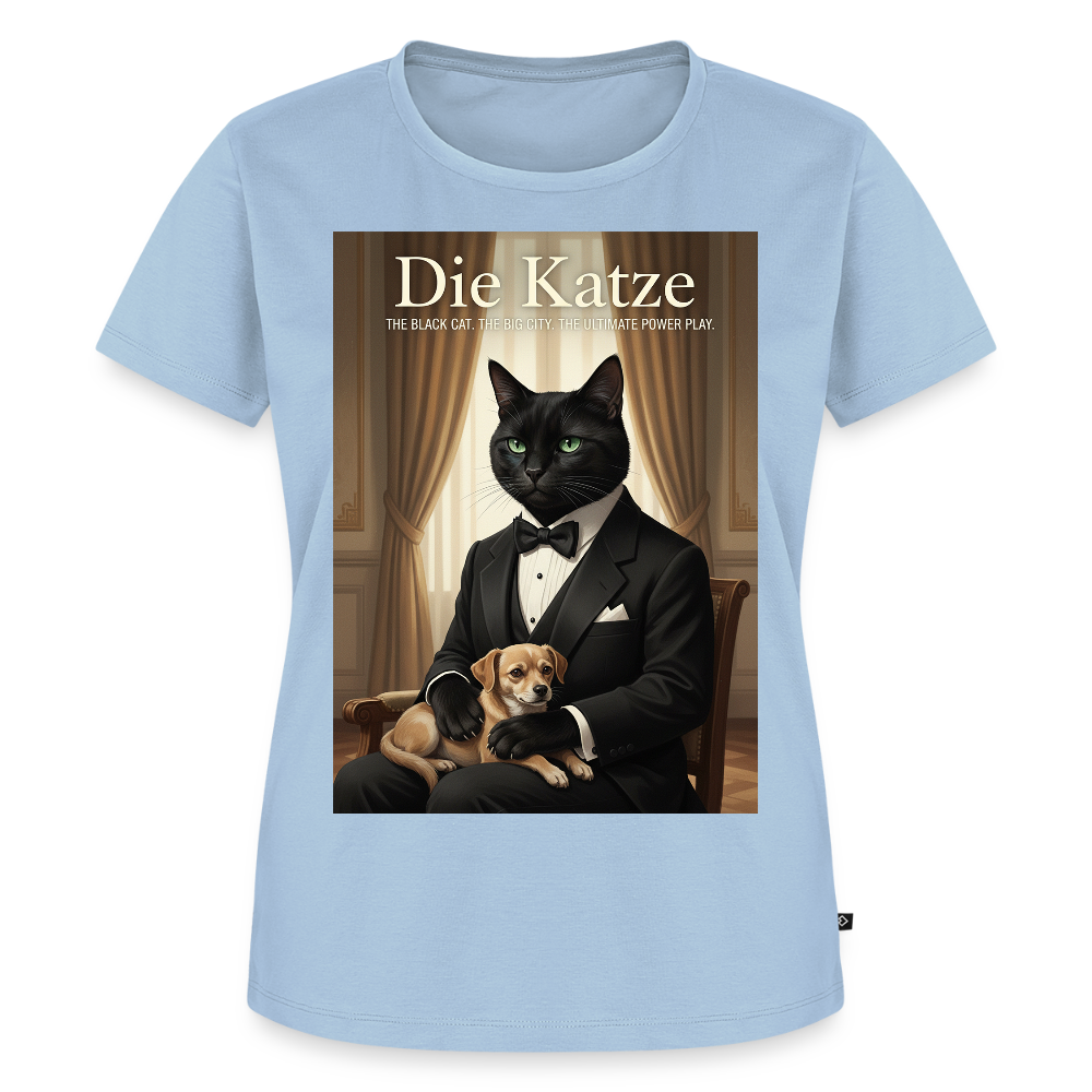 Die Katze – Krümel regelt das | Frauen Premium T-Shirt - Hellblau