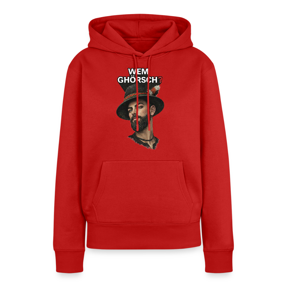 Wem ghörsch? – Alemannische Klärung | Frauen Premium Hoodie - Rot