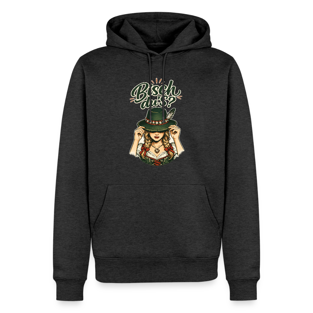 Bisch du’s? – Der Blick sagt alles | Männer Premium Hoodie - Anthrazit meliert