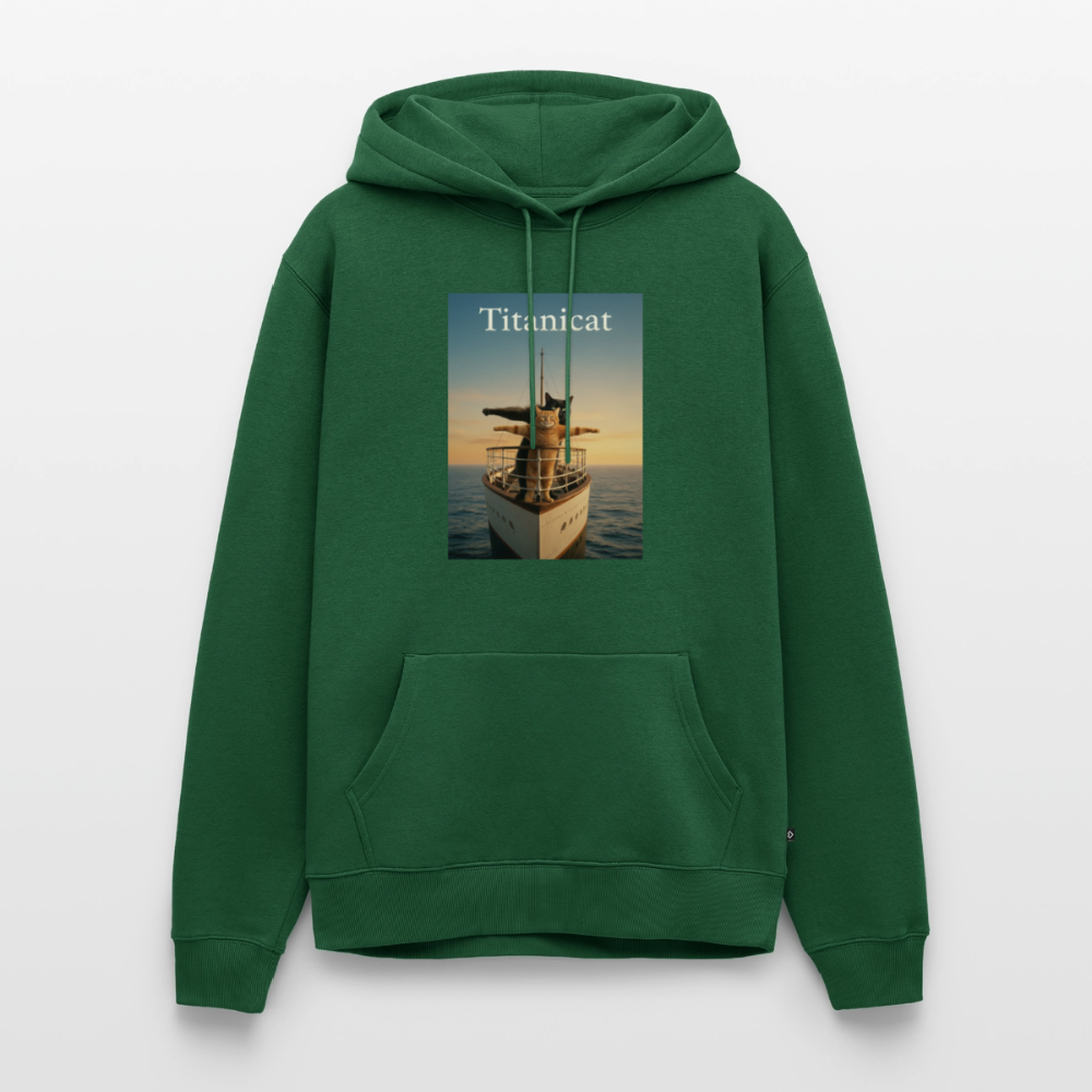 Titanicat – Ich bin der König der Kratzbäume | Männer Premium Hoodie - Flaschengrün