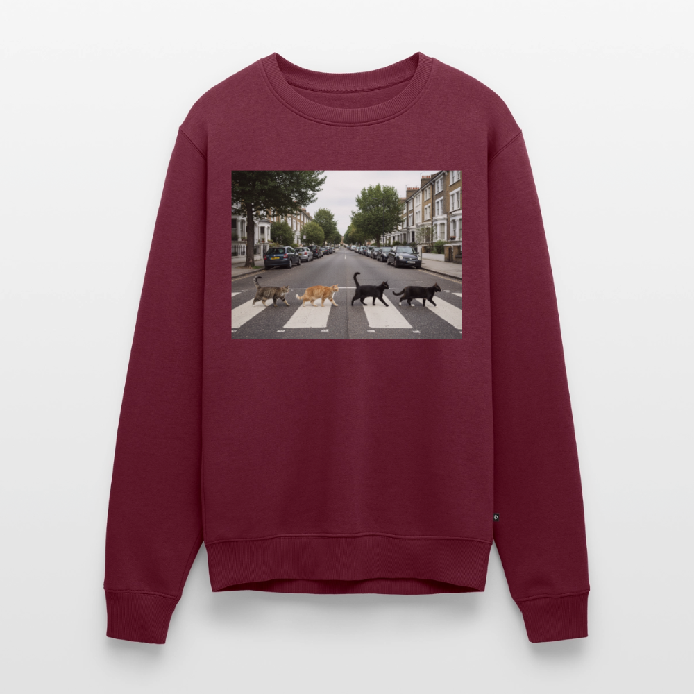 The Purrfect Crossing – Wir waren vor der Band da |  Männer Premium Pullover - Burgunderrot
