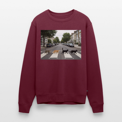 The Purrfect Crossing – Wir waren vor der Band da |  Männer Premium Pullover - Burgunderrot