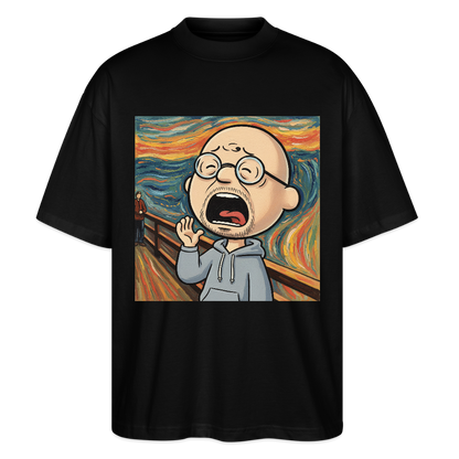 Der Schrei… aber heute bin ich dran | Stanley/Stella Oversized Unisex Bio T-Shirt Blaster - Schwarz