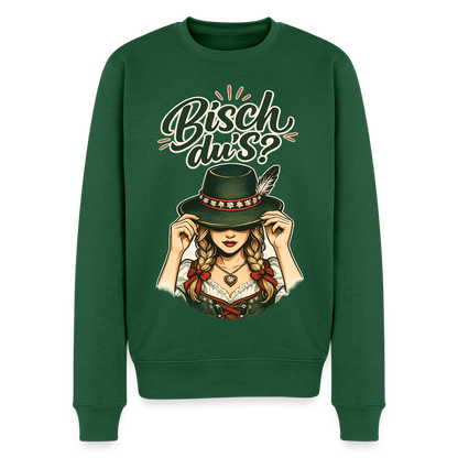 Bisch du’s? – Der Blick sagt alles |  Männer Premium Pullover - Flaschengrün