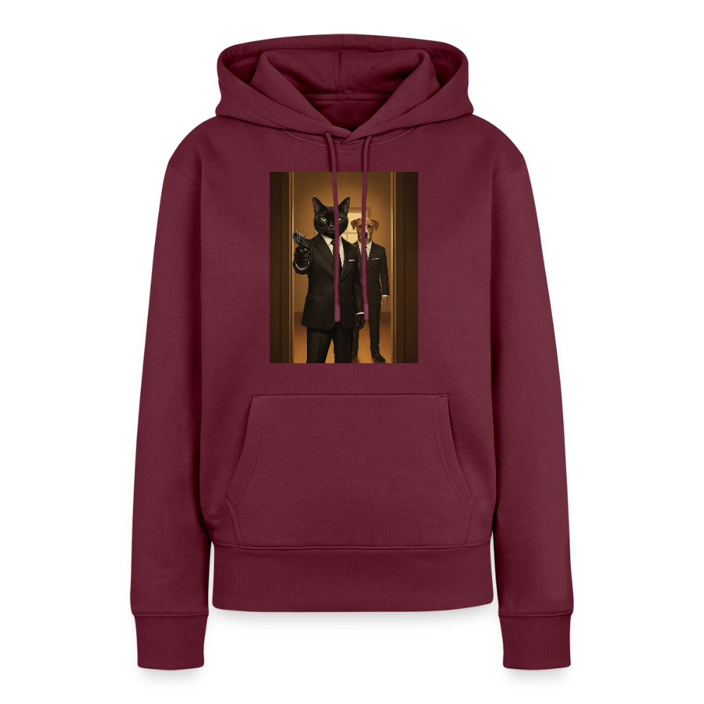 Krümel – Say Meow Again | Frauen Premium Hoodie - Burgunderrot