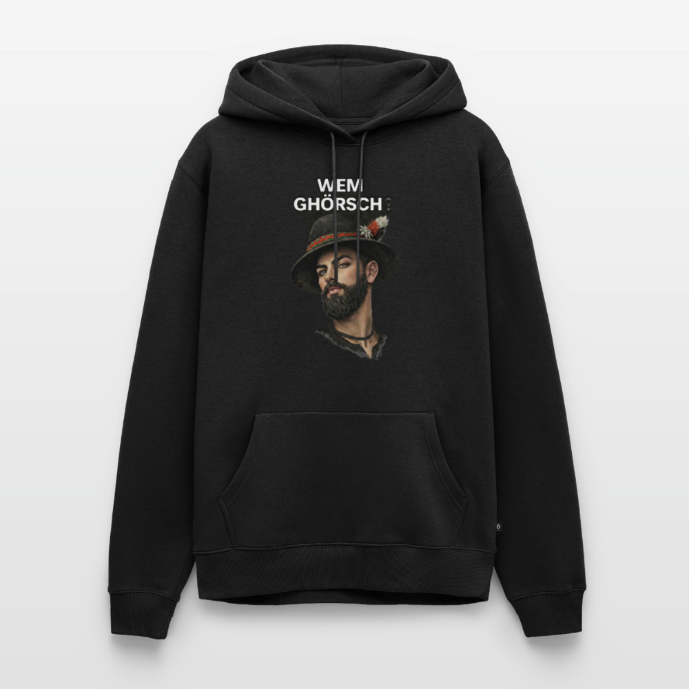 Wem ghörsch? – Alemannische Klärung | Männer Premium Hoodie - Schwarz