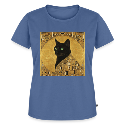 Adele… aber sie schnurrt – Goldene Katze à la Klimt | Frauen Premium T-Shirt - Taubenblau