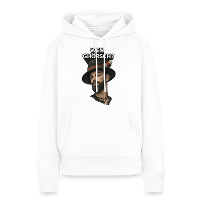 Wem ghörsch? – Alemannische Klärung | Frauen Premium Hoodie - Weiß