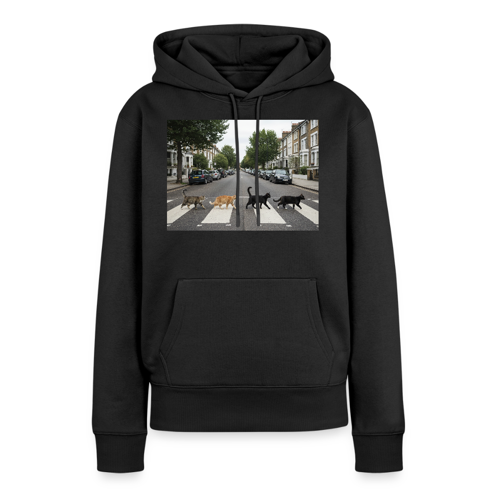 The Purrfect Crossing – Wir waren vor der Band da | Frauen Premium Hoodie - Schwarz