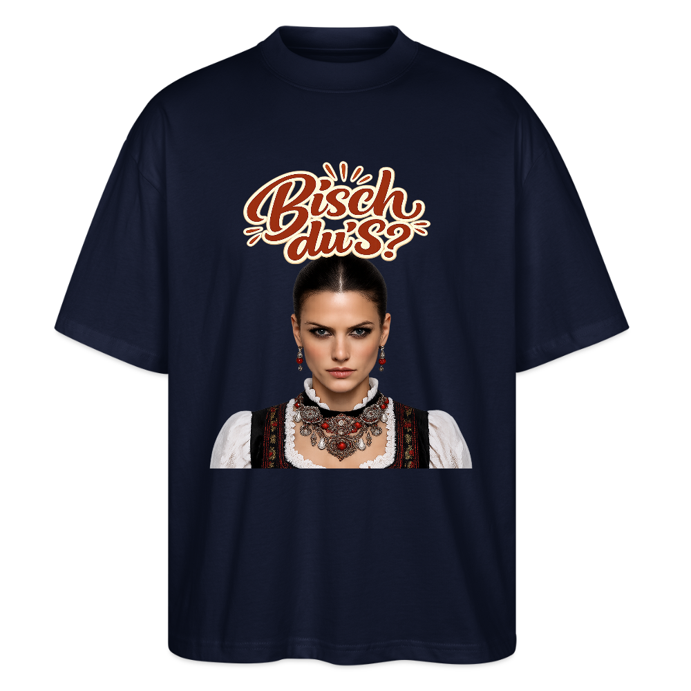 Schwarzwaldstolz – Sie weiß, wer sie isch | Stanley/Stella Oversized Unisex Bio T-Shirt Blaster - Navy