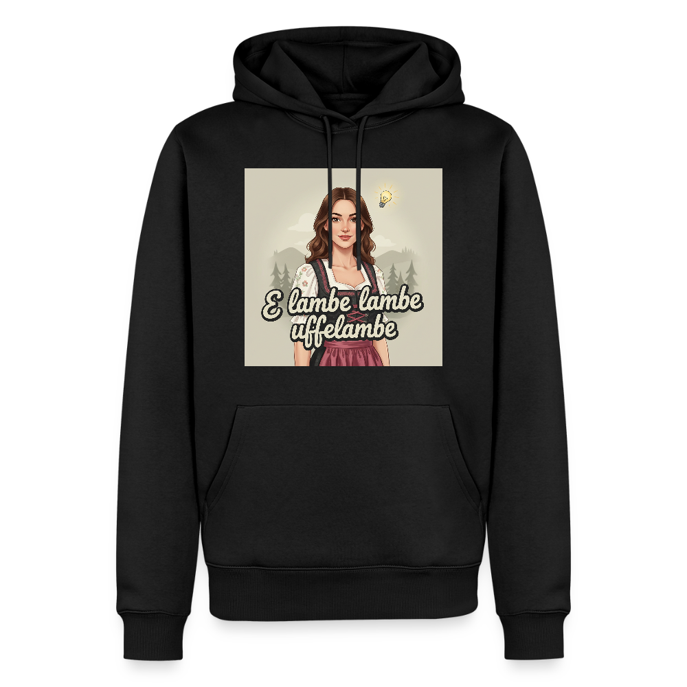 E Lambe, lambe, uffelambe – Alemannischer Geistesblitz | Männer Premium Hoodie - Schwarz