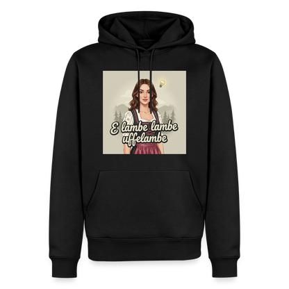 E Lambe, lambe, uffelambe – Alemannischer Geistesblitz | Männer Premium Hoodie - Schwarz
