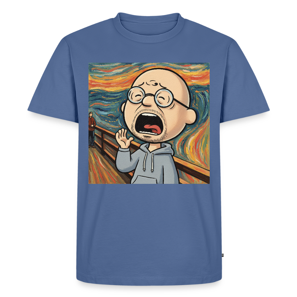 Der Schrei… aber heute bin ich dran | Männer Premium T-Shirt - Taubenblau