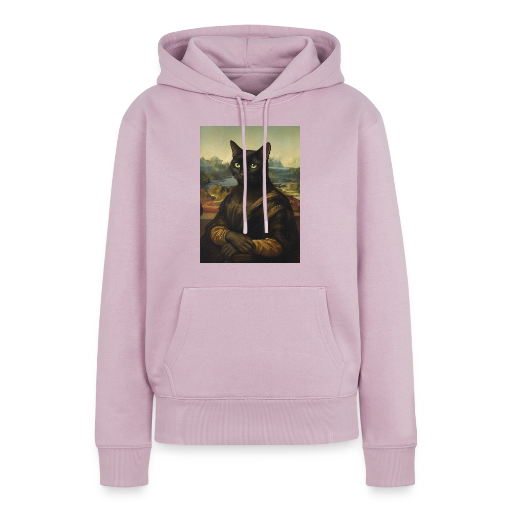 Mona Lisa… aber es ist eine Katze | Frauen Premium Hoodie - Altrosa