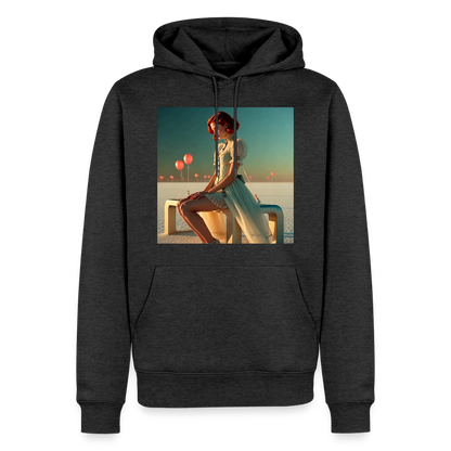 Leise Gedanken bei lauter Farben | Männer Premium Hoodie - Anthrazit meliert