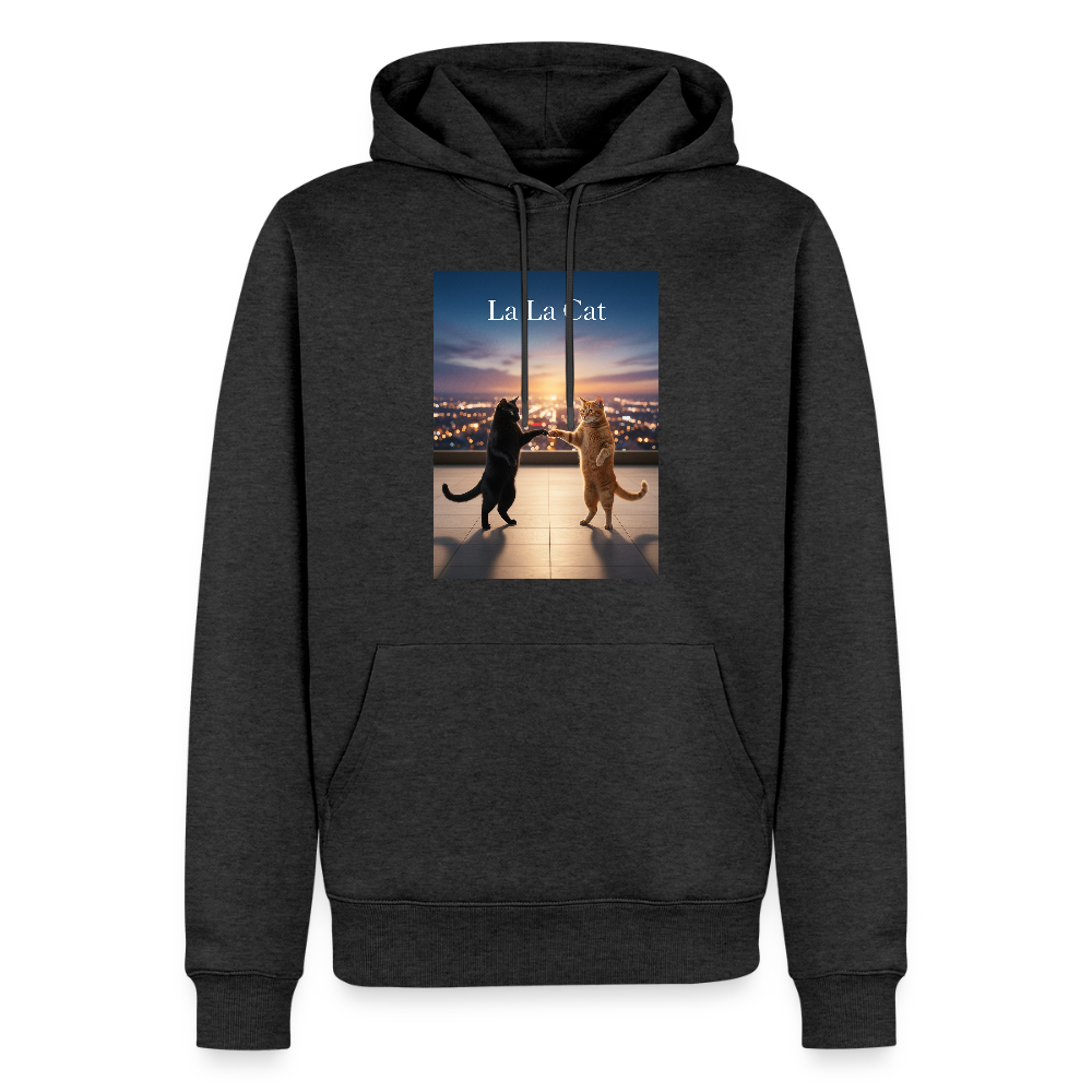 La La Cat – Tanz über den Dächern | Männer Premium Hoodie - Anthrazit meliert