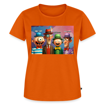 Gedankenkreise auf Hochtouren | Frauen Premium T-Shirt - Orange 
