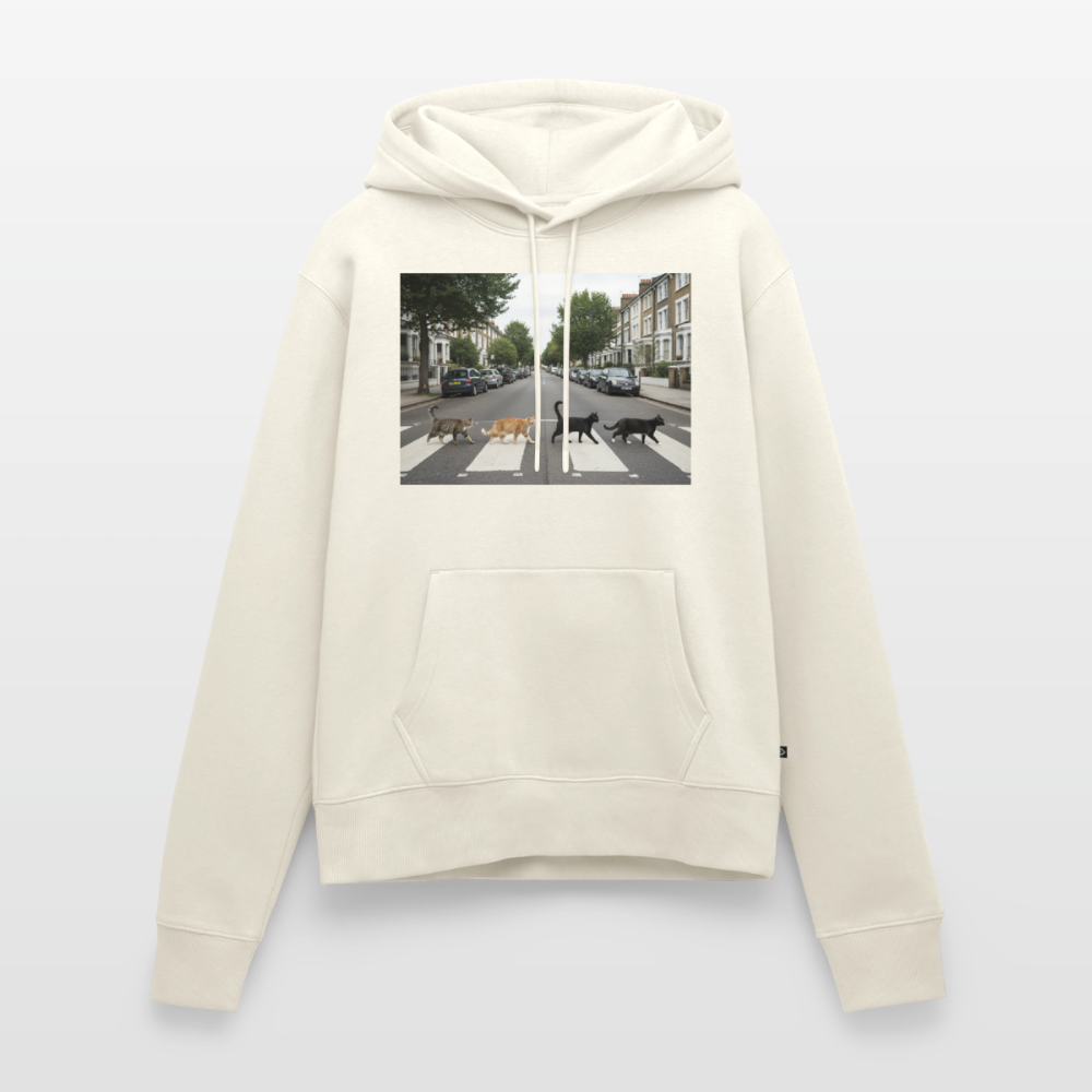 The Purrfect Crossing – Wir waren vor der Band da | Frauen Premium Hoodie - Naturweiß