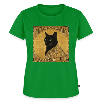Adele… aber sie schnurrt – Goldene Katze à la Klimt | Frauen Premium T-Shirt - Grün