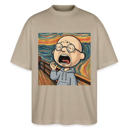 Der Schrei… aber heute bin ich dran | Stanley/Stella Oversized Unisex Bio T-Shirt Blaster - Steingrau