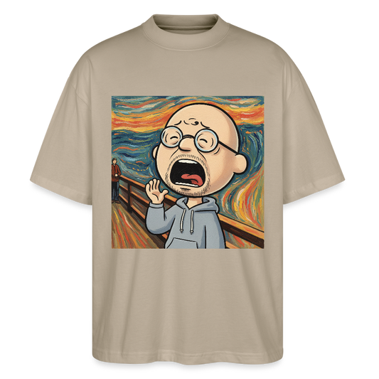 Der Schrei… aber heute bin ich dran | Stanley/Stella Oversized Unisex Bio T-Shirt Blaster - Steingrau