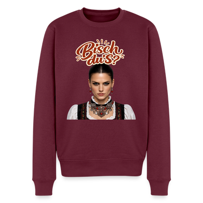 Schwarzwaldstolz – Sie weiß, wer sie isch |  Männer Premium Pullover - Burgunderrot