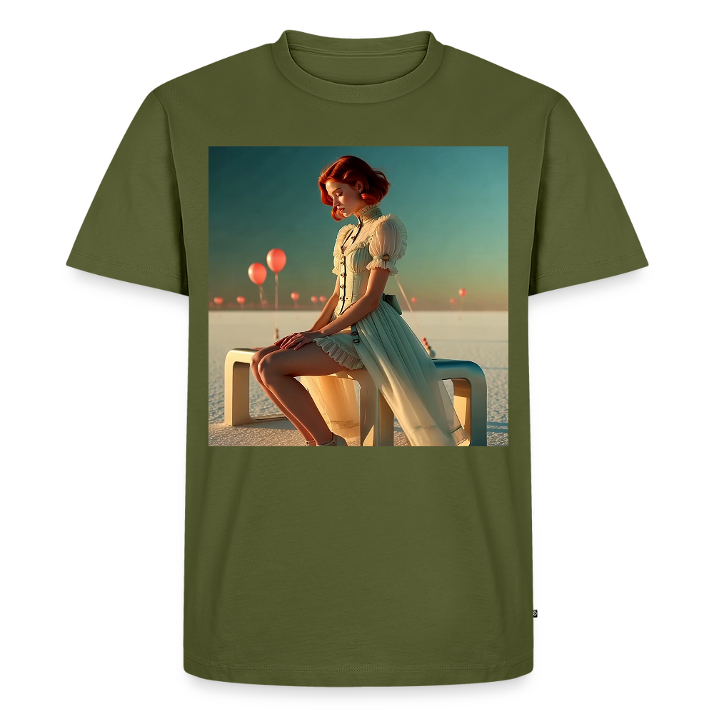 Leise Gedanken bei lauter Farben | Männer Premium T-Shirt - Khaki