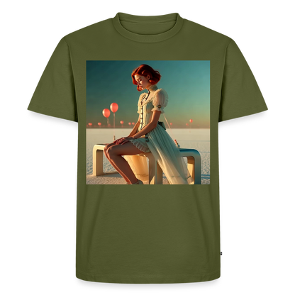 Leise Gedanken bei lauter Farben | Männer Premium T-Shirt - Khaki