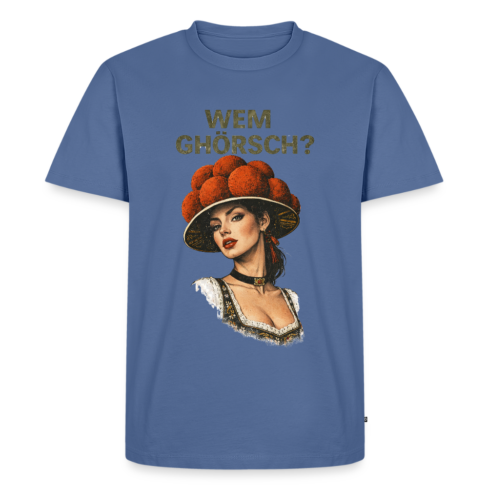 Wem ghörsch? – Schwarzwald Edition | Männer Premium T-Shirt - Taubenblau