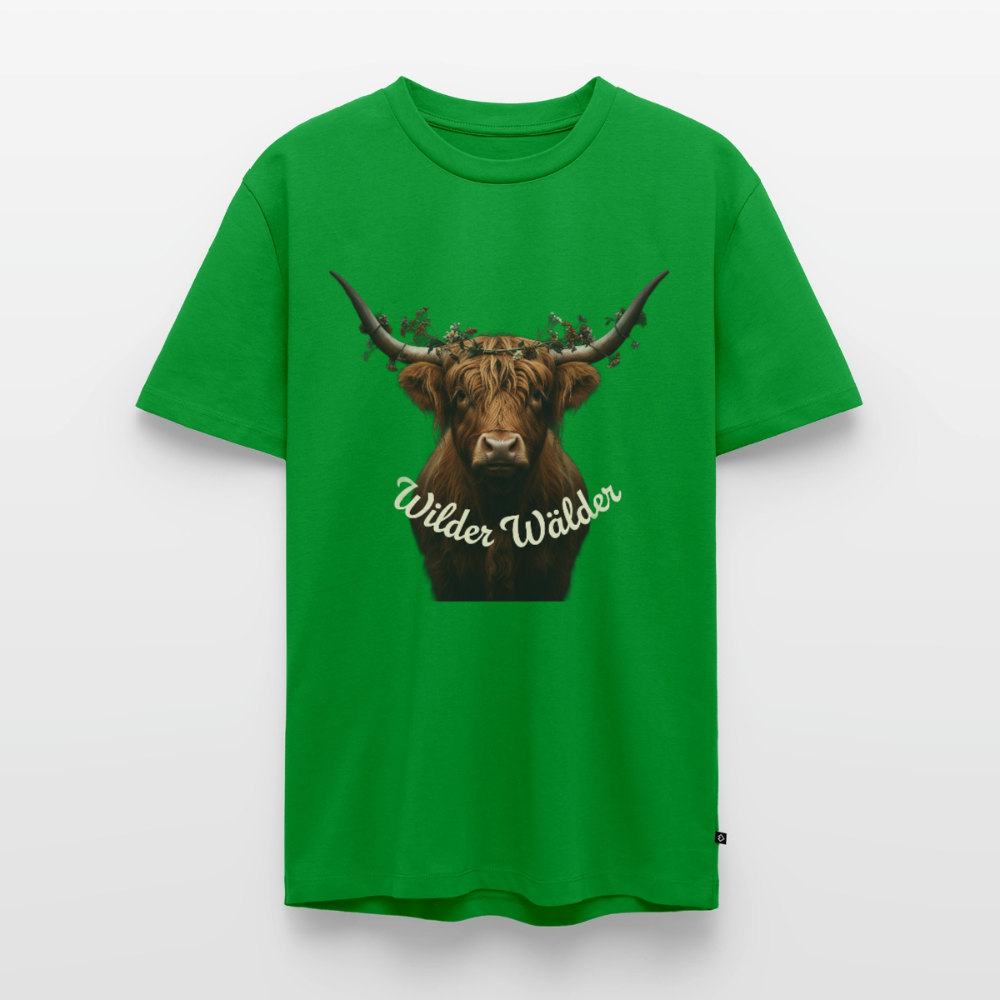 Wilder Wälder – Schwarzwald Highland Rind | Männer Premium T-Shirt - Grün