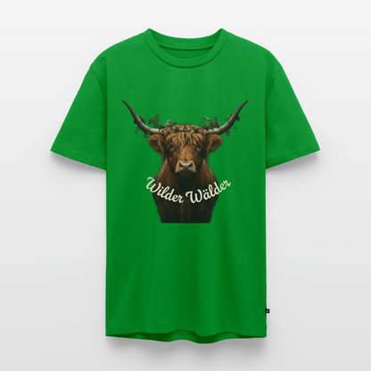 Wilder Wälder – Schwarzwald Highland Rind | Männer Premium T-Shirt - Grün