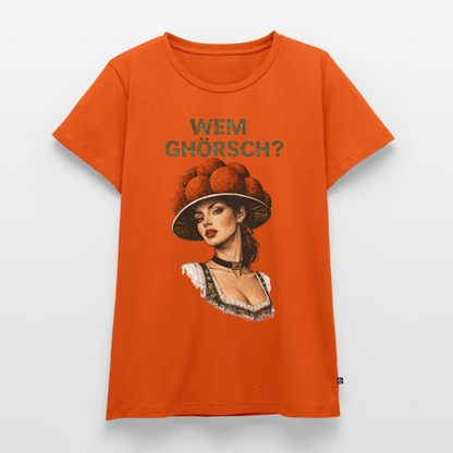 Wem ghörsch? – Schwarzwald Edition | Frauen Premium T-Shirt - Orange 