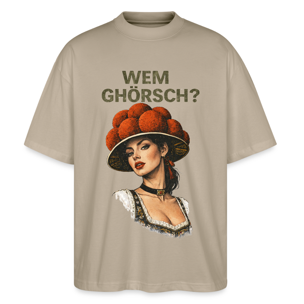 Wem ghörsch? – Schwarzwald Edition | Stanley/Stella Oversized Unisex Bio T-Shirt Blaster - Steingrau