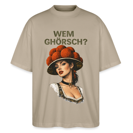 Wem ghörsch? – Schwarzwald Edition | Stanley/Stella Oversized Unisex Bio T-Shirt Blaster - Steingrau