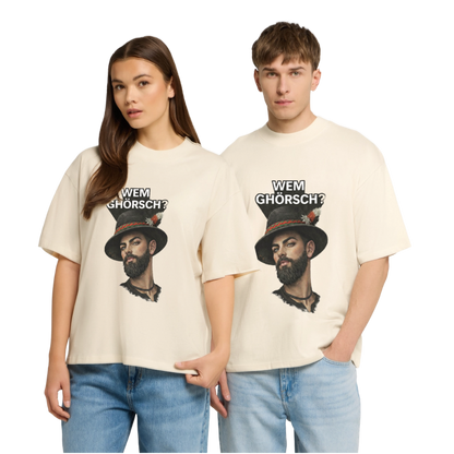 Wem ghörsch? – Alemannische Klärung | Stanley/Stella Oversized Unisex Bio T-Shirt Blaster - Natur