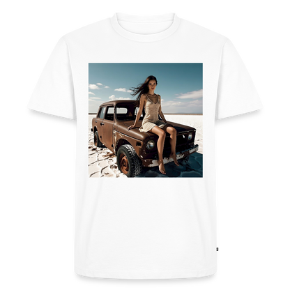 Warten auf irgendwas | Männer Premium T-Shirt - Weiß