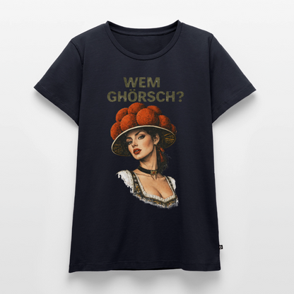 Wem ghörsch? – Schwarzwald Edition | Frauen Premium T-Shirt - Navy