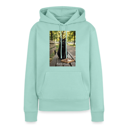 Forrest Cat – Krümel wartet | Frauen Premium Hoodie - Mint 