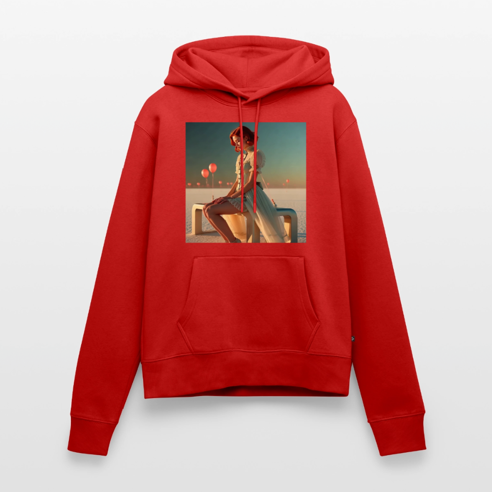 Leise Gedanken bei lauter Farben | Frauen Premium Hoodie - Rot