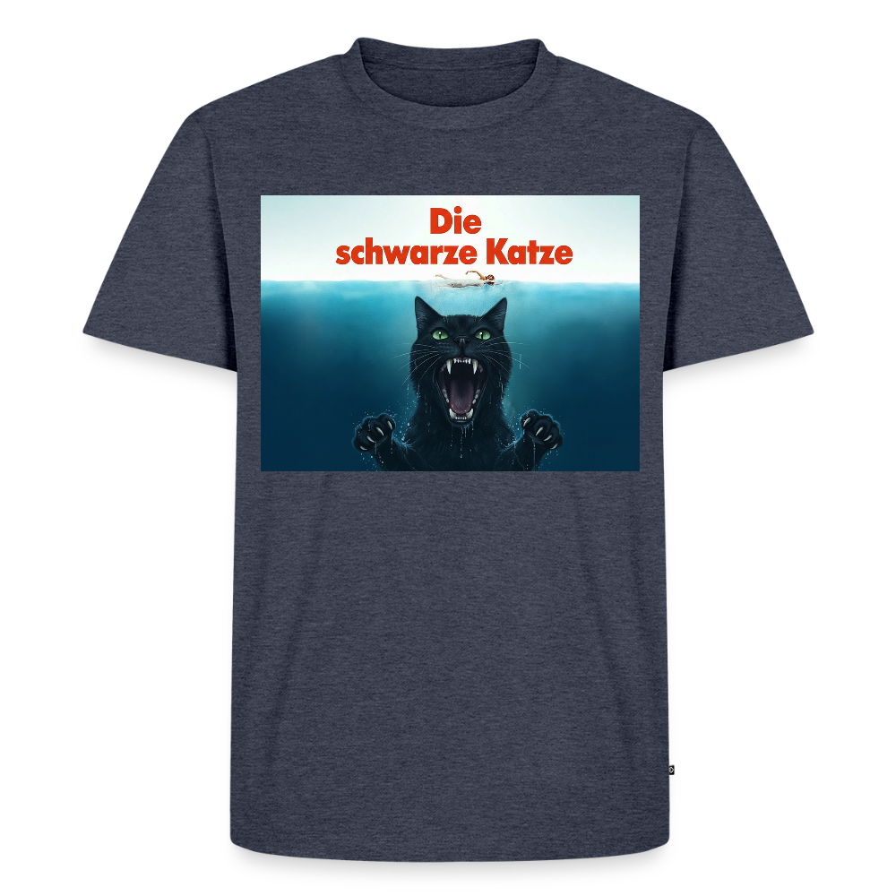 Die schwarze Katze – Krümel taucht auf | Männer Premium T-Shirt - Jeansblau 