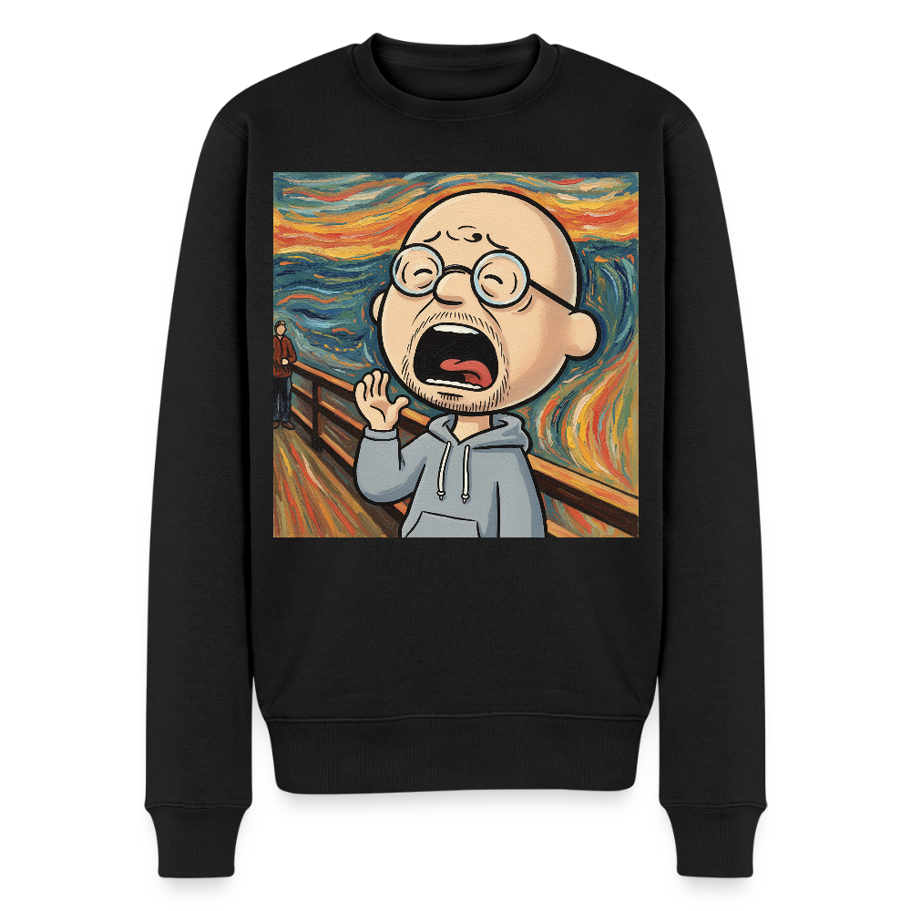 Der Schrei… aber heute bin ich dran |  Männer Premium Pullover - Schwarz