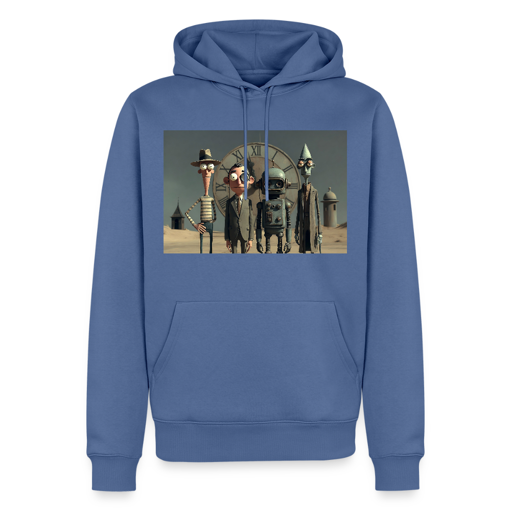 Pünktlich zu spät – Die seltsame Gesellschaft | Männer Premium Hoodie - Taubenblau