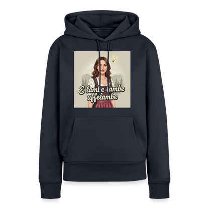 E Lambe, lambe, uffelambe – Alemannischer Geistesblitz | Frauen Premium Hoodie - Navy