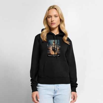 Katzen mögen’s heiß | Frauen Premium Hoodie - Schwarz