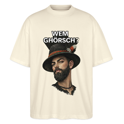 Wem ghörsch? – Alemannische Klärung | Stanley/Stella Oversized Unisex Bio T-Shirt Blaster - Natur