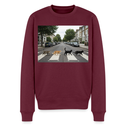 The Purrfect Crossing – Wir waren vor der Band da |  Männer Premium Pullover - Burgunderrot