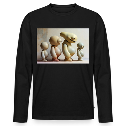 So wachsen wir also | Männer Premium Bio Langarmshirt - Schwarz